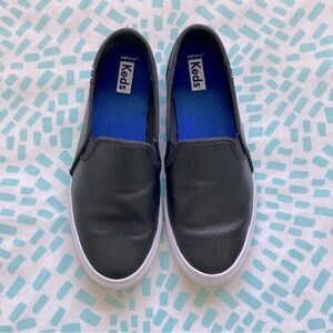 Keds Double Decker Leather Slip-On Sneakers